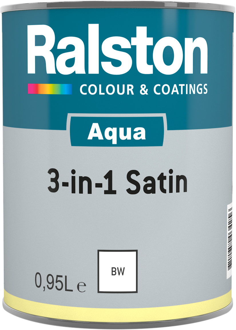 Aqua 3-in-1 Satin, weiß | 0,95 Liter